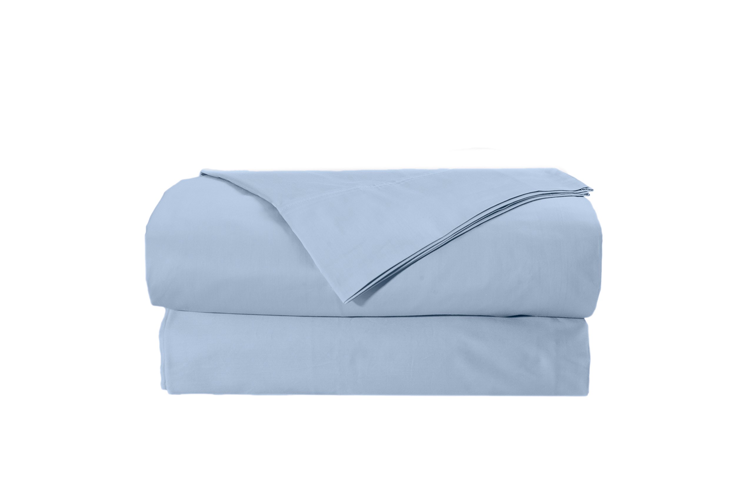 Premium 100% Cotton 1000 Thread Count Sateen Weave Sheet Set - King Size, Light Blue | Deep Pocket Fitted Sheets | EL&ES Bedding Collections | Perfect for Luxury Bedrooms, Guest Rooms & Hotels