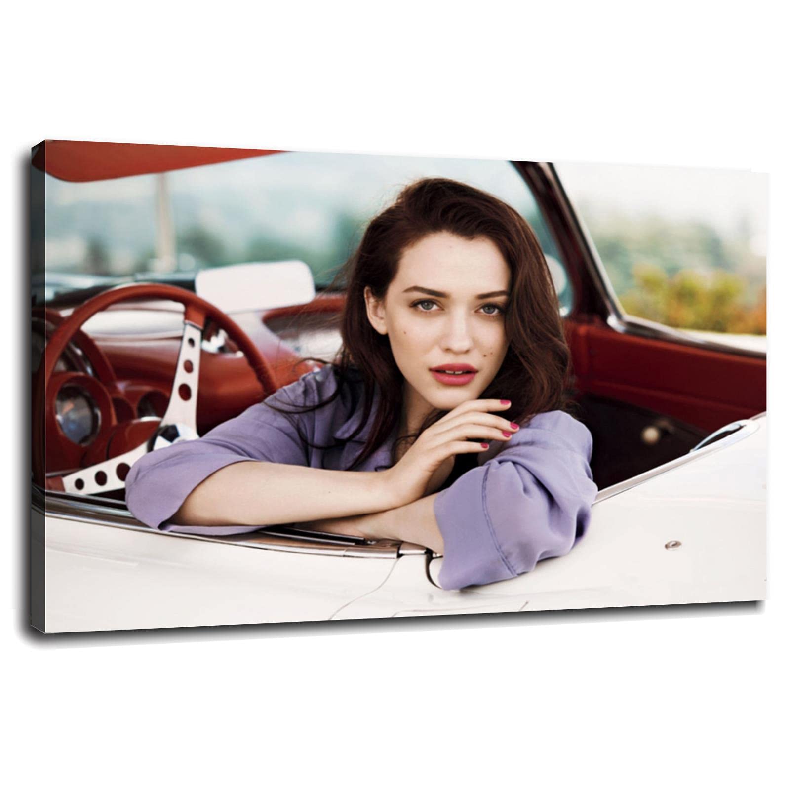 Kat Dennings Canvas Wall Art Print - 36