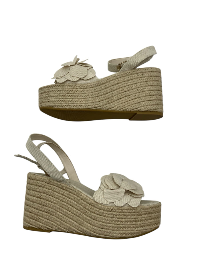 Valentino Atelier 03 Rose Edition Women's Wedge Sandals Size 40 (US 10) - Perfect for Summer Weddings & Beach Vacations