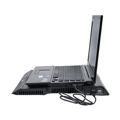 Spire Notebook Cooling Pad Aura SP313 - Ultra Slim Laptop Cooler with Quiet Fan for Gaming & Office Use - Perfect for MacBook, Dell, HP & More