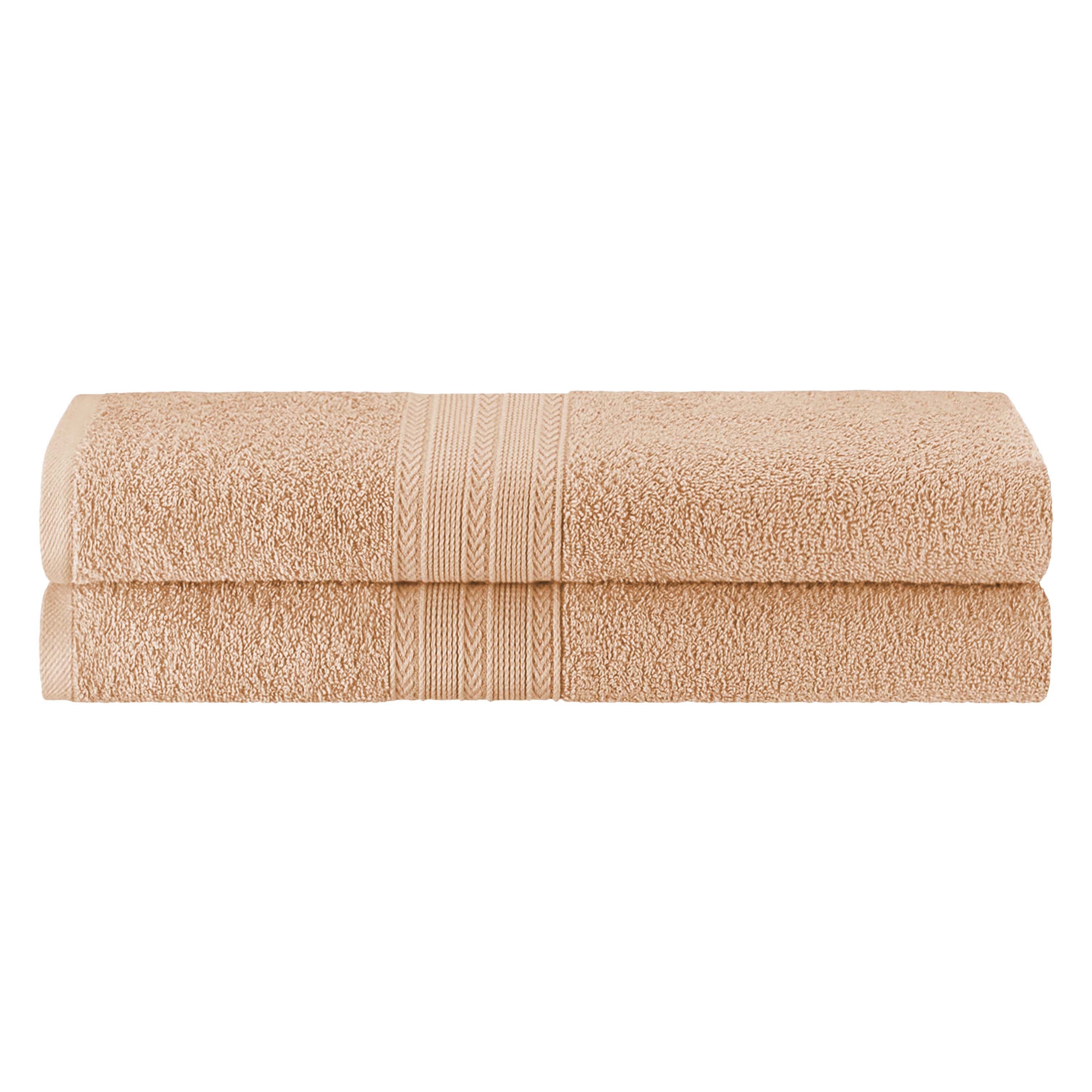 Soft Cotton Eco-Friendly 2-Piece Bath Sheet Towel Set - Ultra Absorbent & Quick Dry for Spa, Beach & Luxury Bathroom