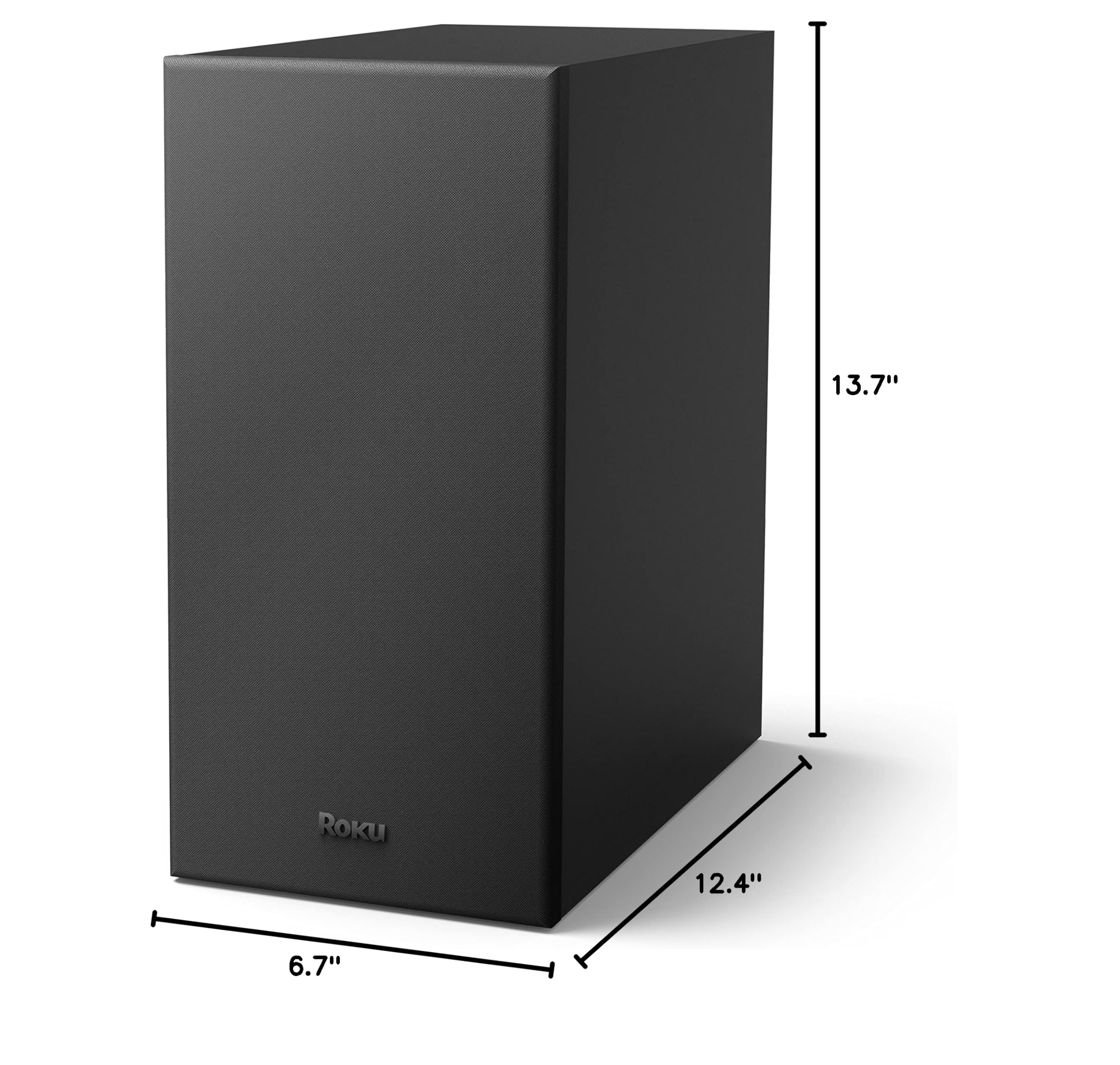 Roku Wireless Bass Slim Subwoofer Streambar Pro - Premium Wireless Soundbar with Deep Bass for Home Theater, TV, and Streaming | Perfect for Movies, Music, and Gaming