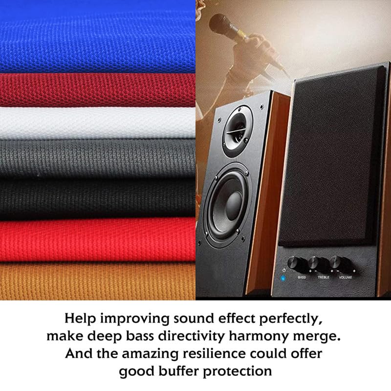 Premium Speaker Grill Cloth Mesh Fabric - Durable Stereo Repair & Replacement Material for Home Audio, Media Cabinets, DIY Projects - Dustproof & Scratch Resistant (108