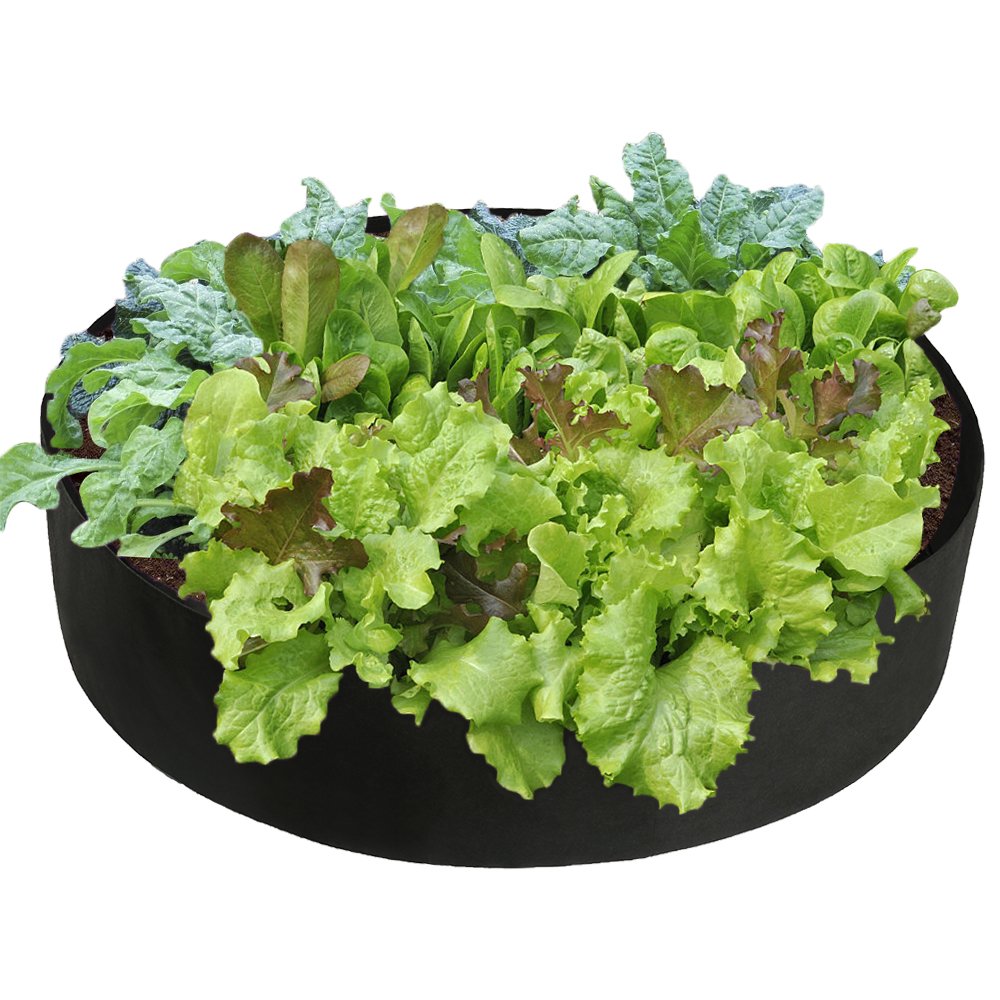 50 Gallon Round Fabric Grow Bag for Plants, Flowers & Vegetables - Breathable Garden Plant Bed, Raised Planting Container for Outdoor Gardening, Patio & Balcony