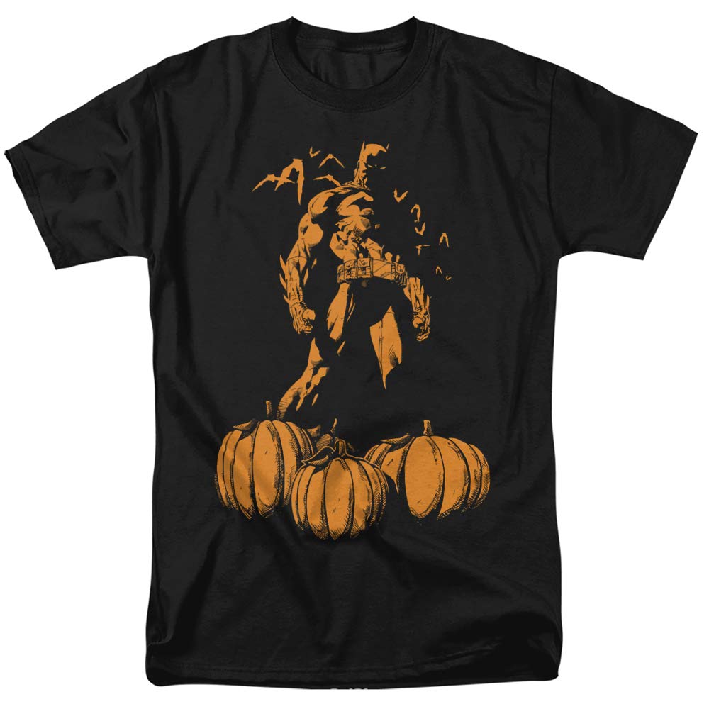 Batman A Bat Among Pumpkins Unisex T-Shirt for Men & Women - Superhero Graphic Tee for Halloween, Cosplay & Casual Wear