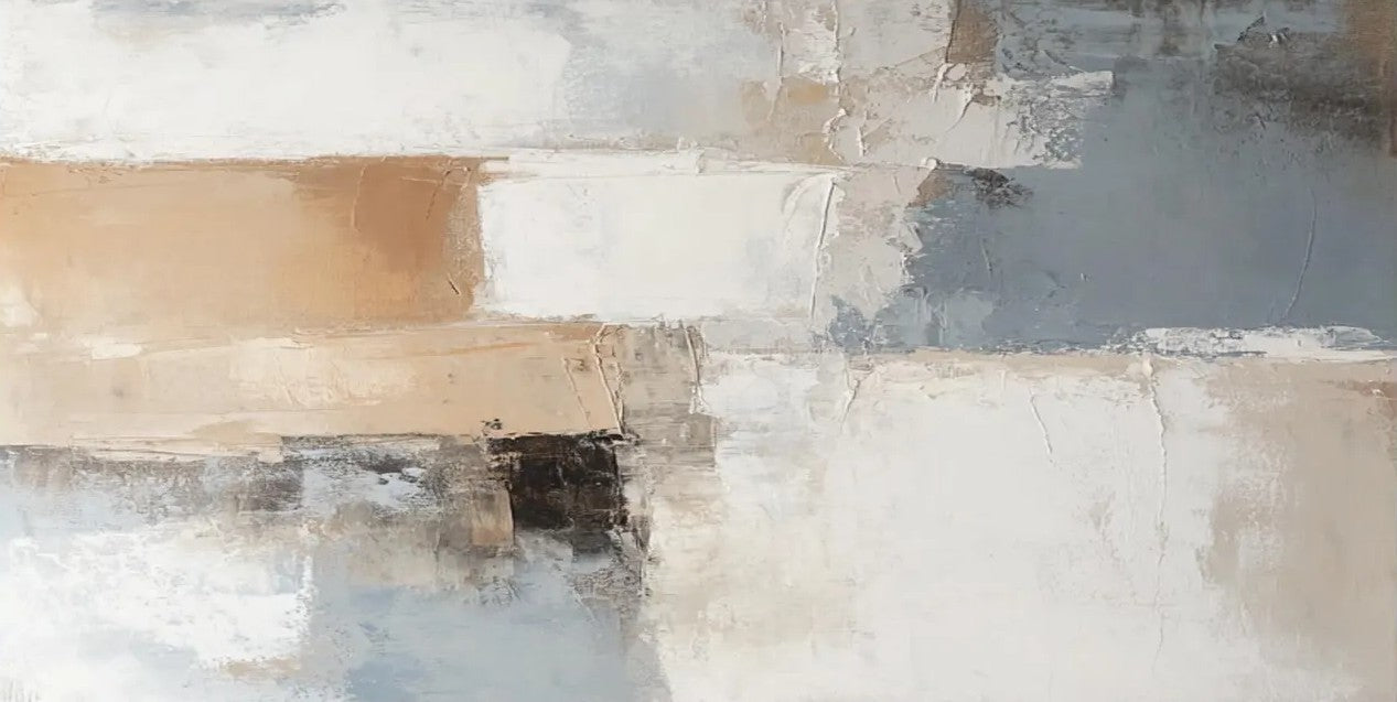 Modern Acrylic Paintings on Canvas - Elegant Wall Art for Living Room, Bedroom & Dining Room | Large Abstract Canvas Art for Home Decor | Perfect for Contemporary Interior Design