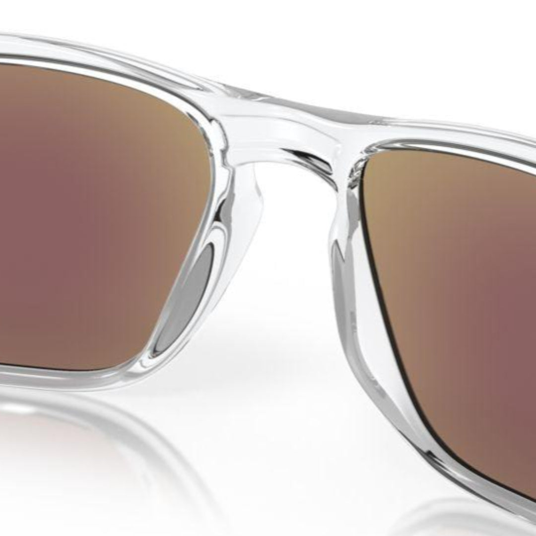 Oakley Sylas Sunglasses Polished Clear Frame with Prizm Sapphire Lenses - Model 0OO9448 944804 - Perfect for Running, Cycling & Outdoor Sports