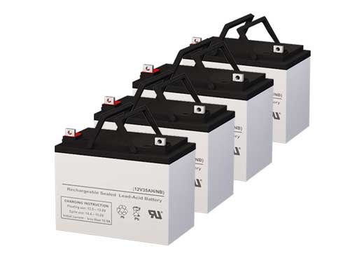 Alpha Technologies 5000E (017-080-XX) Replacement UPS Batteries - Set of 4 Long-Lasting Backup Power for Home & Office Electronics - Compatible with Security Systems, Routers & Network Equipment