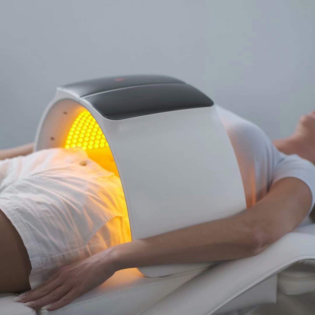 Moontree LED Light Therapy Mask for Face - Red, Blue & Yellow Light Skin Care Treatment for Acne, Wrinkles & Rosacea - Rejuvenating LED Facial Mask for Women - Perfect for Home Spa & Self Care Gifts