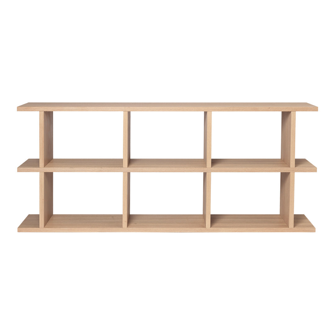 Ferm Living Kona Bookcase - Modern Wooden Bookshelf for Home & Office Storage | Stylish Display Shelf for Living Room, Bedroom, or Study