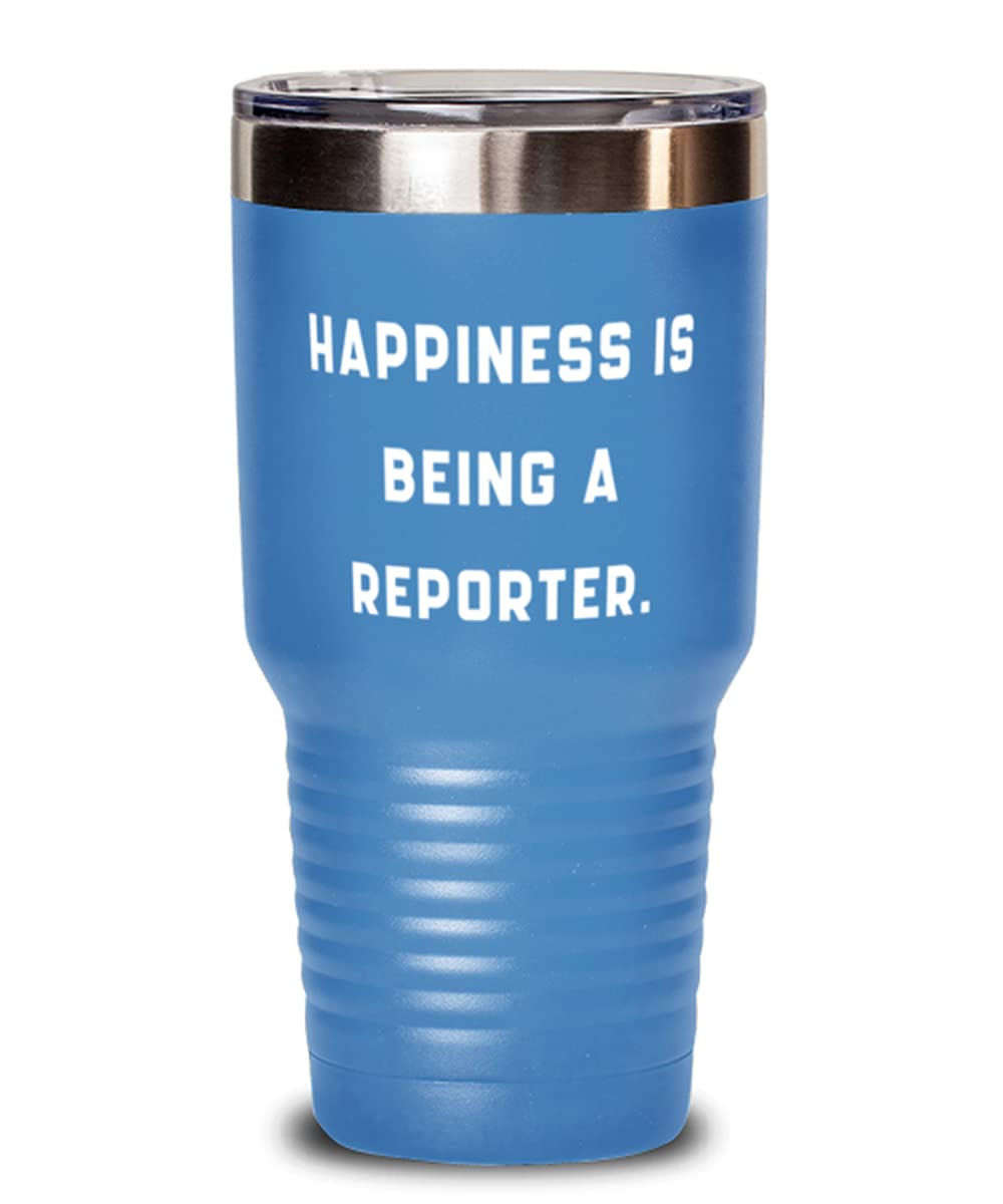 Love Reporter Gifts - 30oz Insulated Tumbler for Journalists & News Reporters - Perfect Holiday Present for News Anchors, Writers & Media Professionals - Great for Office, Newsroom & Outdoor Reporting