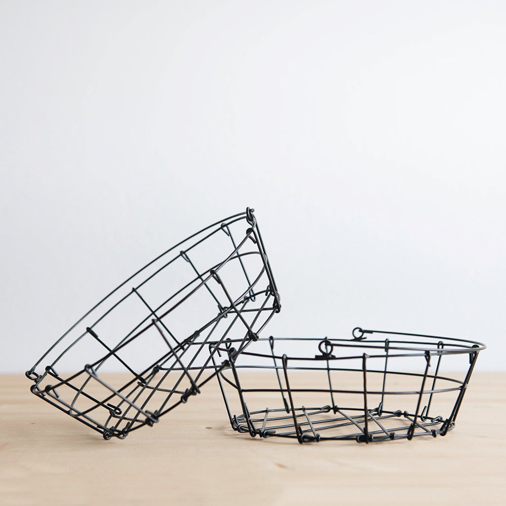 Round Wire Storage Basket - Versatile Organizer for Home, Office & Closet - Perfect for Toys, Books, Laundry & More