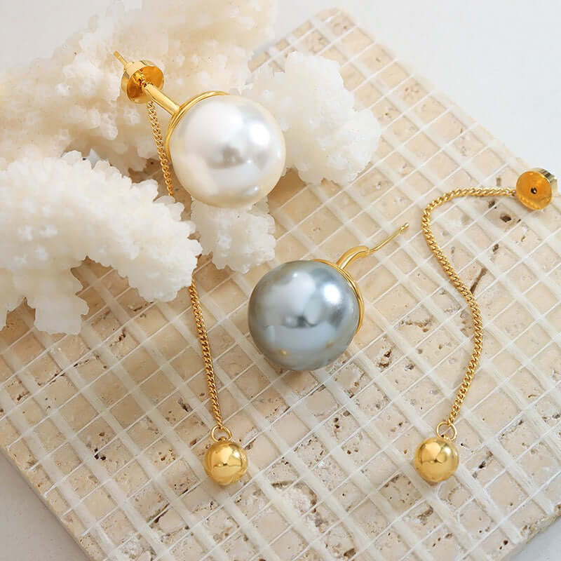 Elegant Pearl Tassel Drop Earrings for Women | Fashion Jewelry Gift for Brides, Party & Date Night | F679