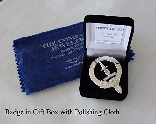 MacIntyre Clan Crest Badge - Authentic Scottish Heritage Jewelry in Solid Sterling Silver - Perfect for Tartan Weddings, Highland Games & Celtic Pride Gifts