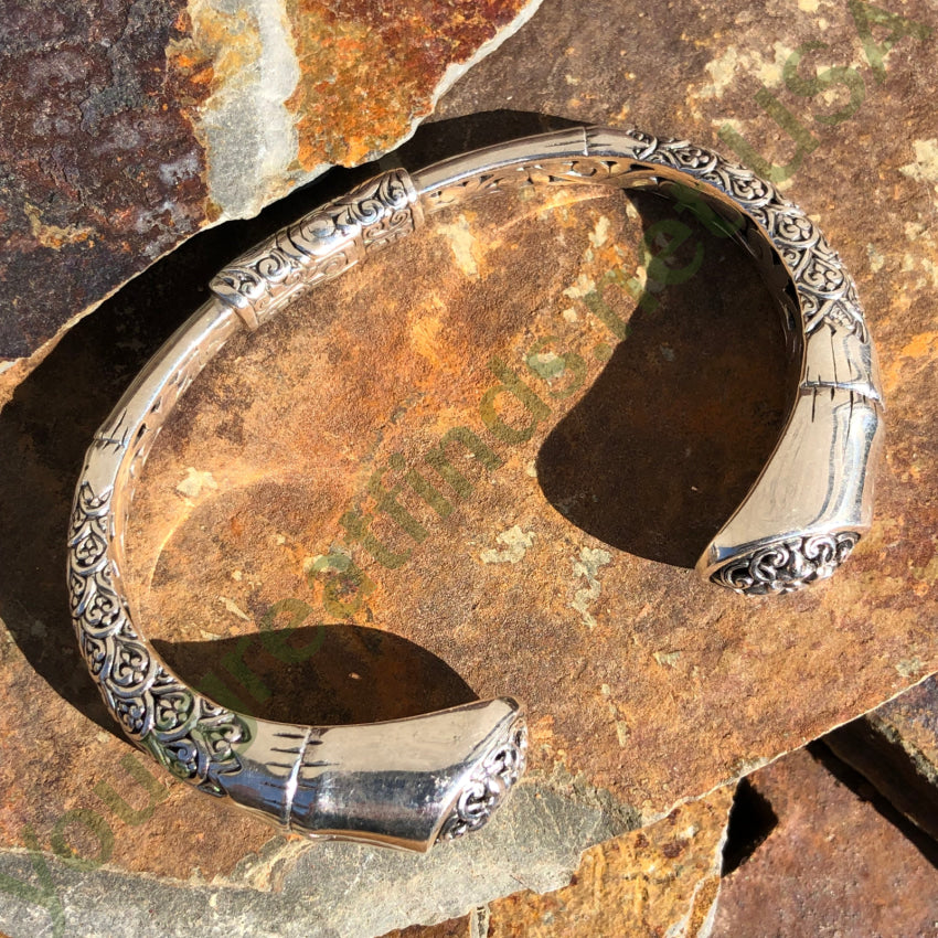 Sterling Silver Hinged Oval Bracelet for Women - Elegant Adjustable Bangle Jewelry Gift for Birthday, Anniversary & Special Occasions