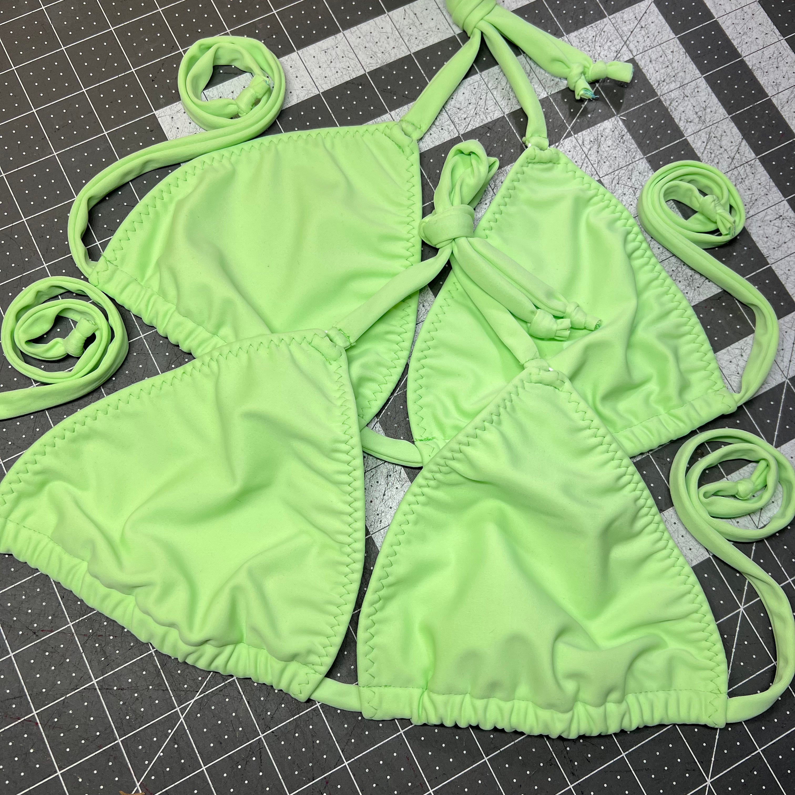 Light Mint Bikini for Yoga & Posing Practice - Perfect for Beach, Pool & Fitness Photoshoots