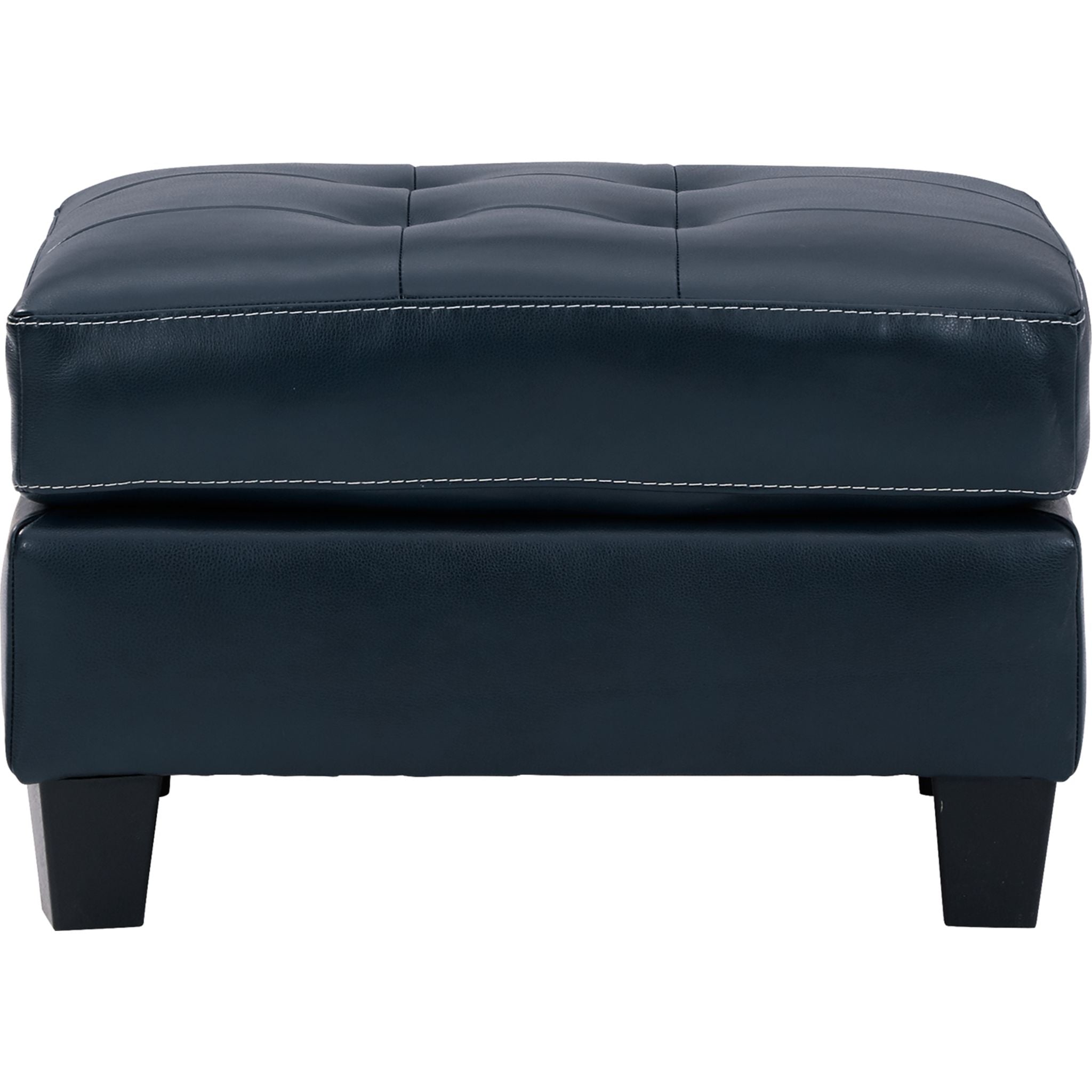 Altonbury Blue Storage Ottoman with Tufted Top - Extra Seating & Stylish Home Decor for Living Room, Bedroom, or Nursery