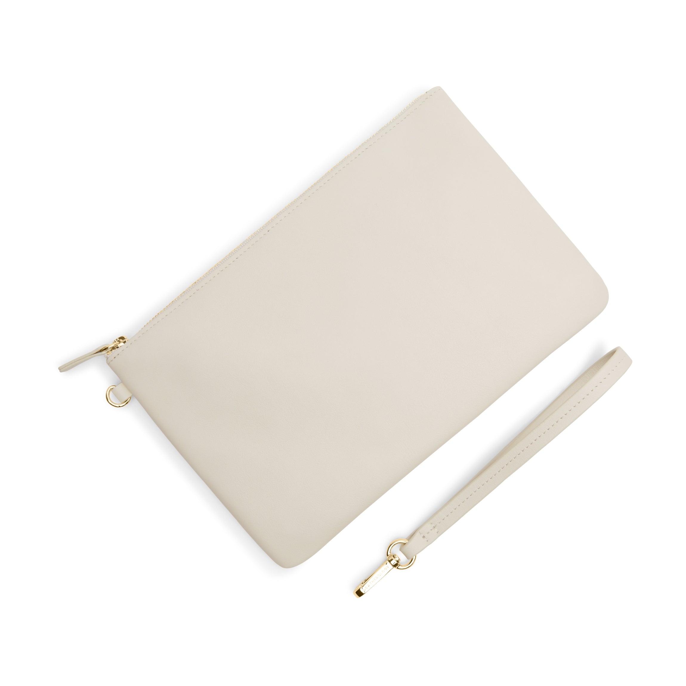 Medium Wristlet Pouch Ivory - Elegant Crossbody Phone Wallet for Women | Perfect for Travel, Shopping & Everyday Use