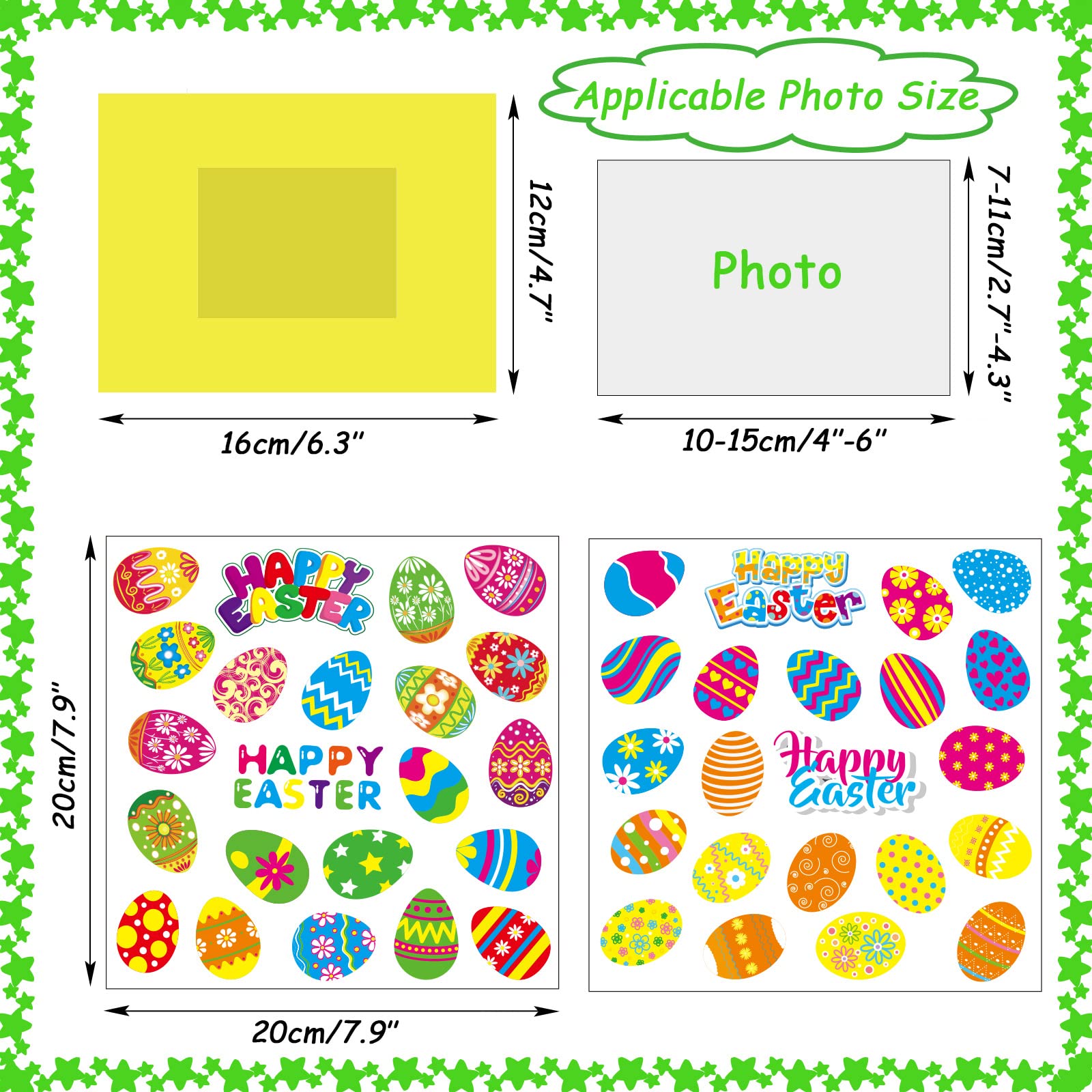 24-Pack Easter Kids' Craft Kits - DIY Picture Frame Art Activities for Spring Classroom, Homeschool & Party Decorations | Easter Party Favors, Bulletin Board & Home Decor Crafts