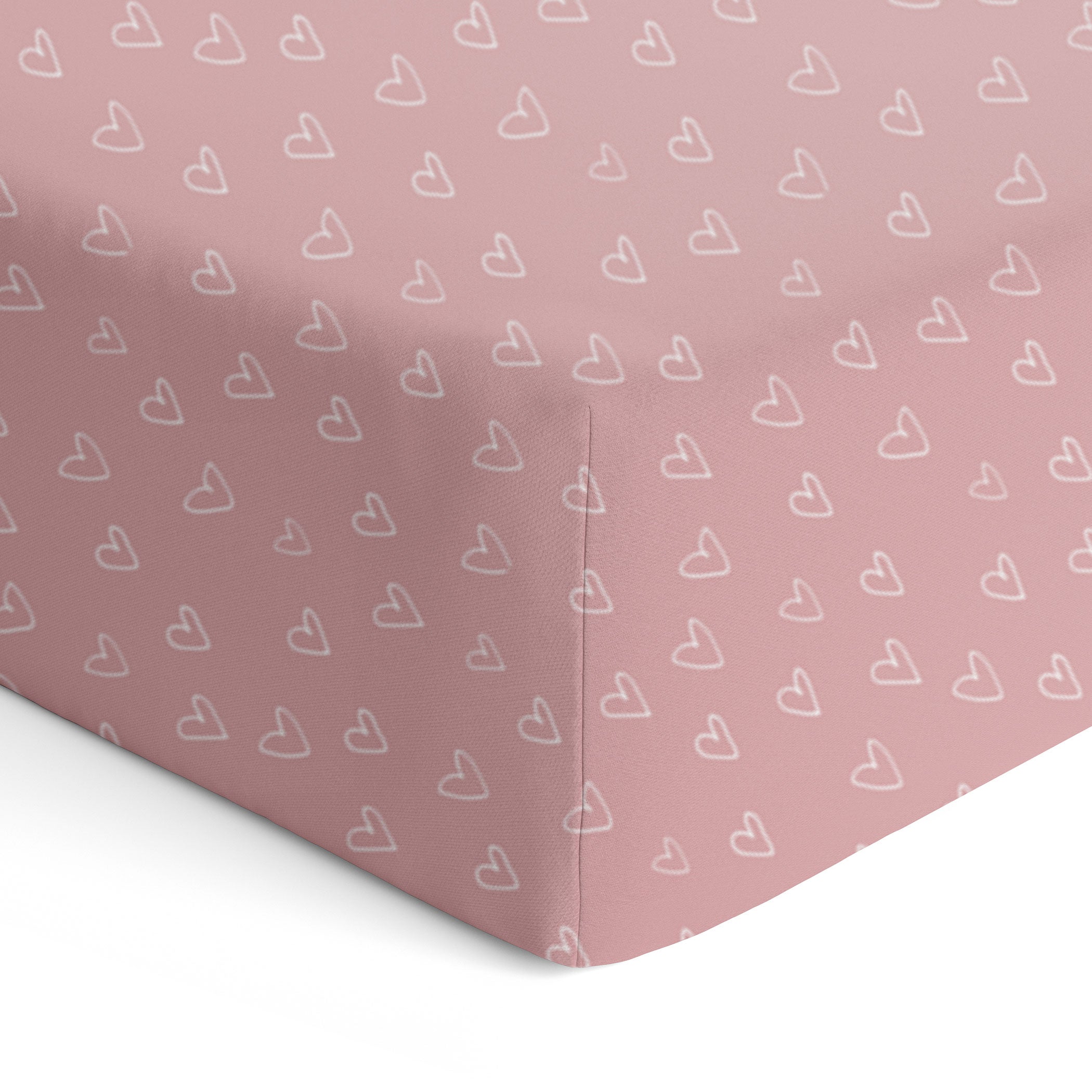 Nordic 2-Pack Jersey Cotton Fitted Sheets - Soft Dusty Berry & Rose Colors for Crib, Toddler Bed - Perfect Nursery Bedding Set for Baby Girls & Boys