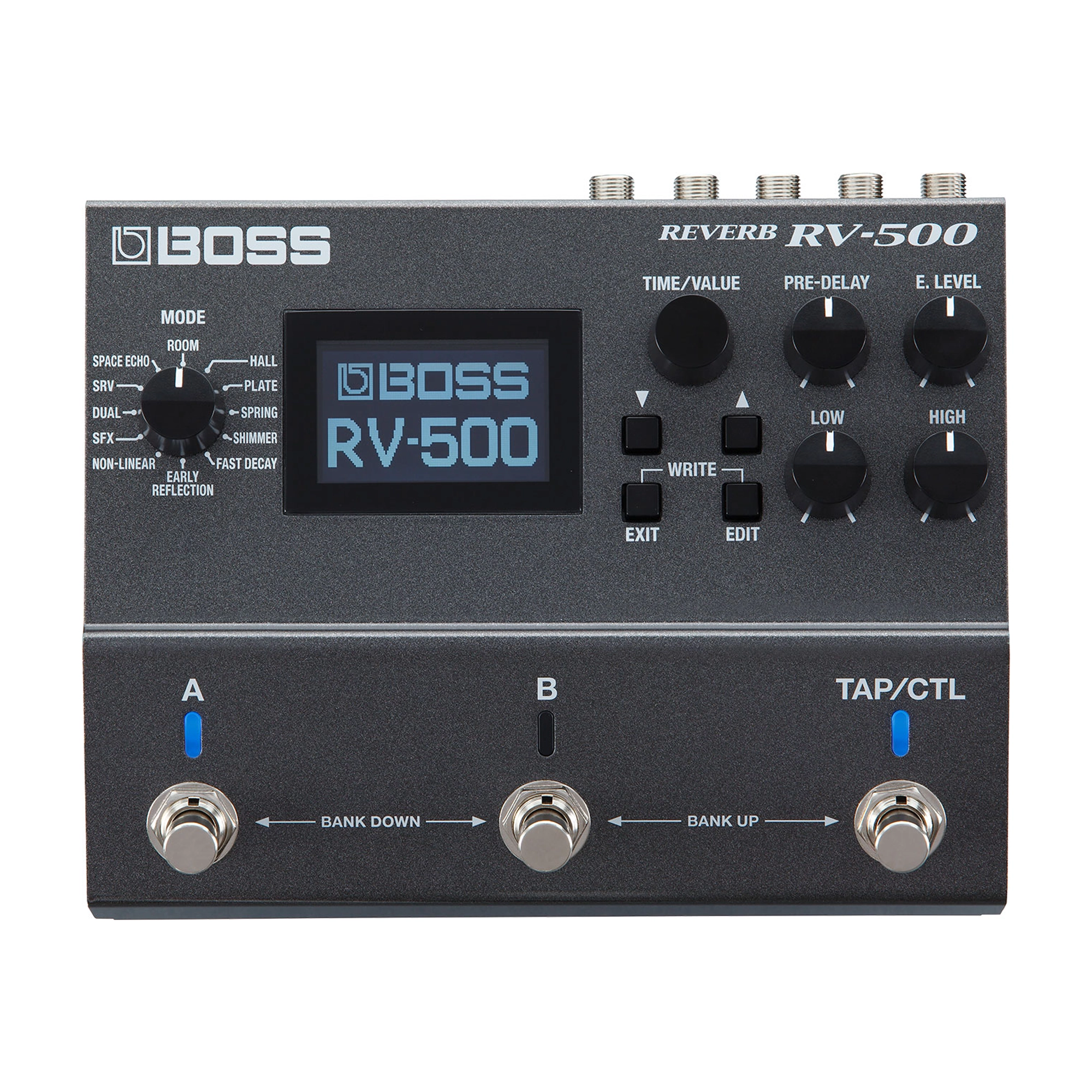 Boss RV-500 Digital Reverb Multi-Effects Pedal for Guitar & Bass – Studio & Live Performance Reverb Effects Processor