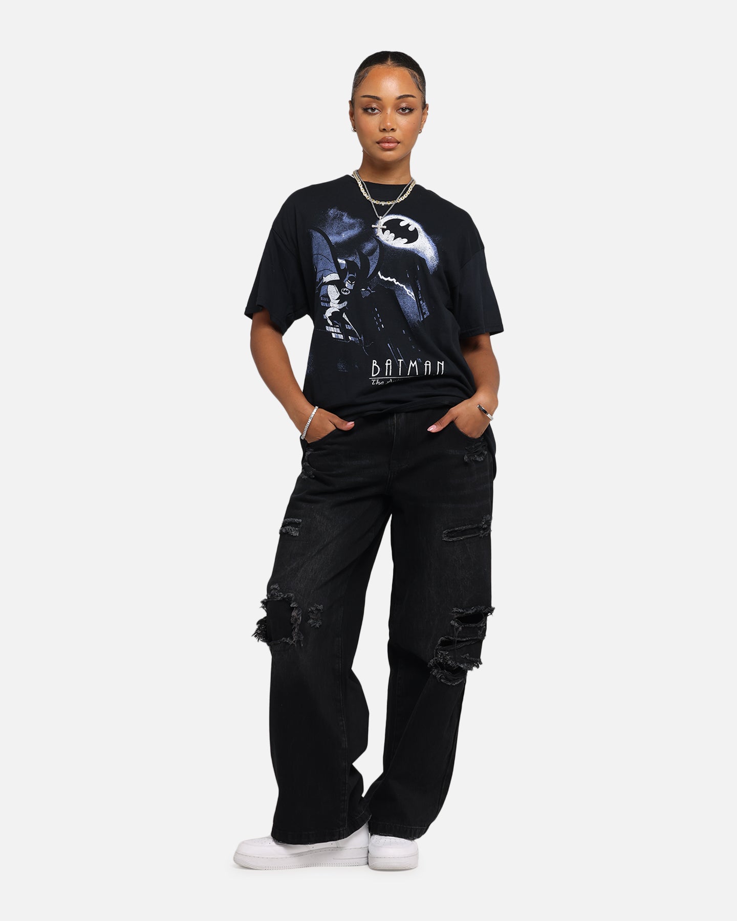 American Thrift DC Batman The Animated Series Graphic T-Shirt - Black | Superhero Comic Tee for Men & Women | Perfect for Cosplay, Comic Con & Casual Wear