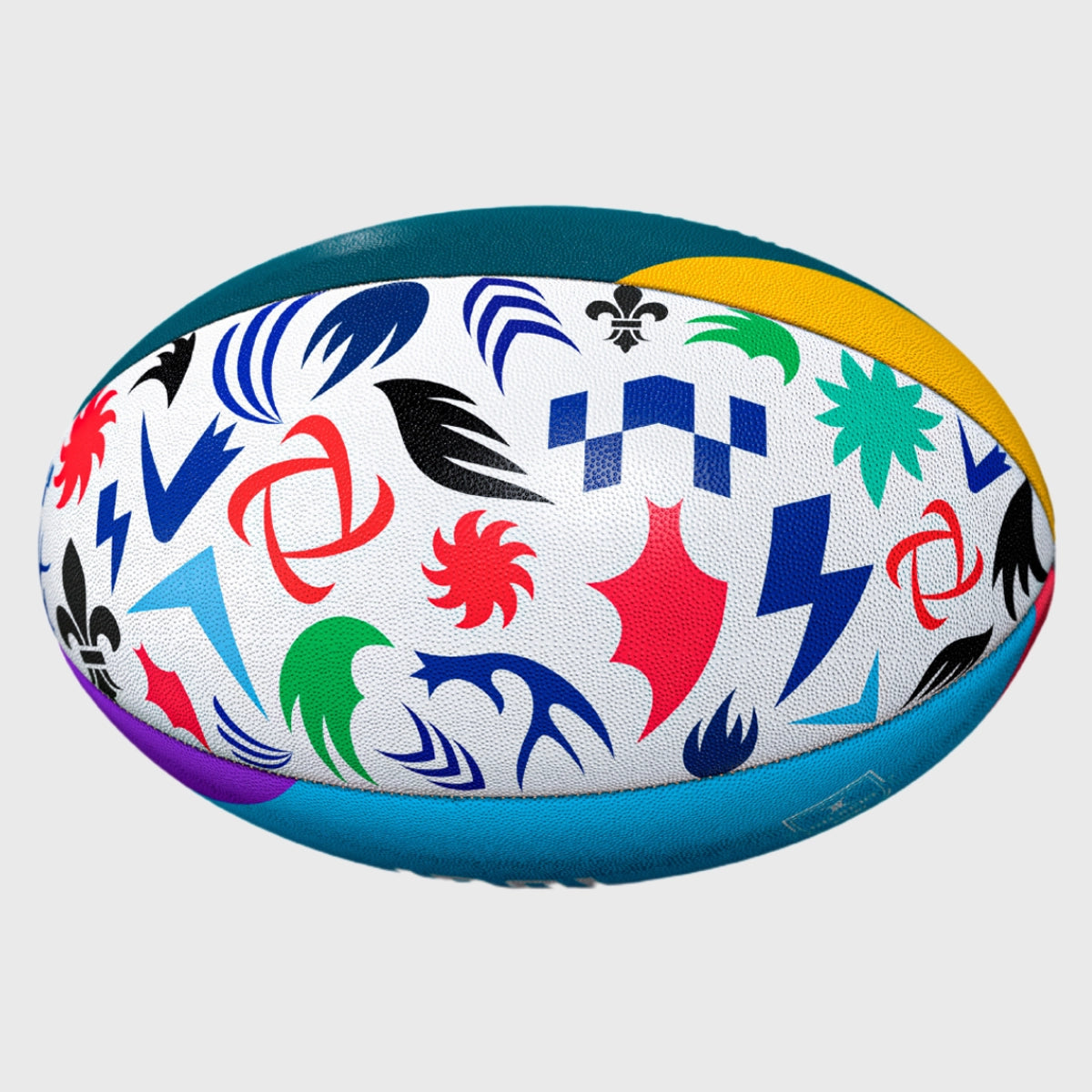 Official Gilbert United Rugby Championship Crest Supporter's Rugby Ball - Game Day, Training & Collectible Memorabilia for Rugby Fans