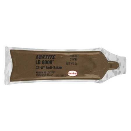 Loctite C5A Anti-Seize Lubricant Paste - 2g Food Grade & Military Grade (51299) - High Temp Lubricant for Bolts, Nuts, Valves - Perfect for Automotive, Marine & Industrial Applications