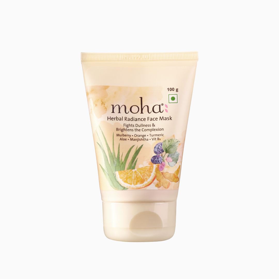 Herbal Radiance Face Mask for Nourished & Bright Skin | Ayurvedic Formula Reduces Dullness & Tanning | Paraben-Free, Sulphate-Free, No Mineral Oil or Artificial Colors | 100g Pack | Perfect for Daily Skincare Routine & Spa Days at Home