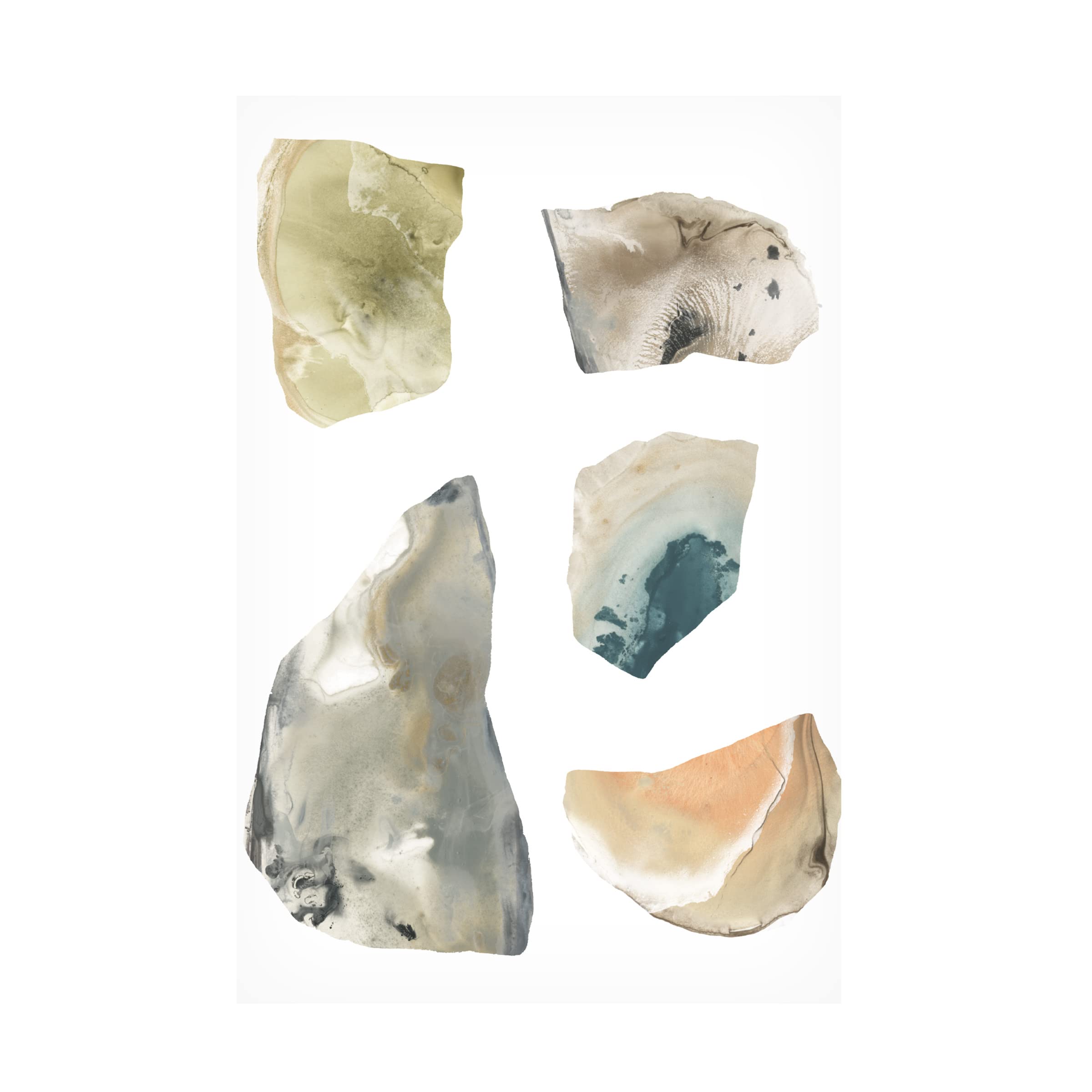 Trademark Fine Art 'Geode Segments III' Canvas Wall Art by June Erica Vess - Modern Home Decor for Living Room, Bedroom & Office
