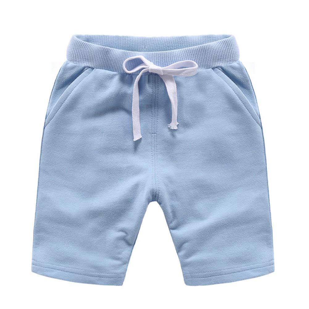 HAXICO Boys' Summer Cotton Shorts - Knee-Length Sport Harem Pants for Toddlers (1-3 Years) - Soft & Breathable Playwear for Outdoor Activities, Beach & Playdates