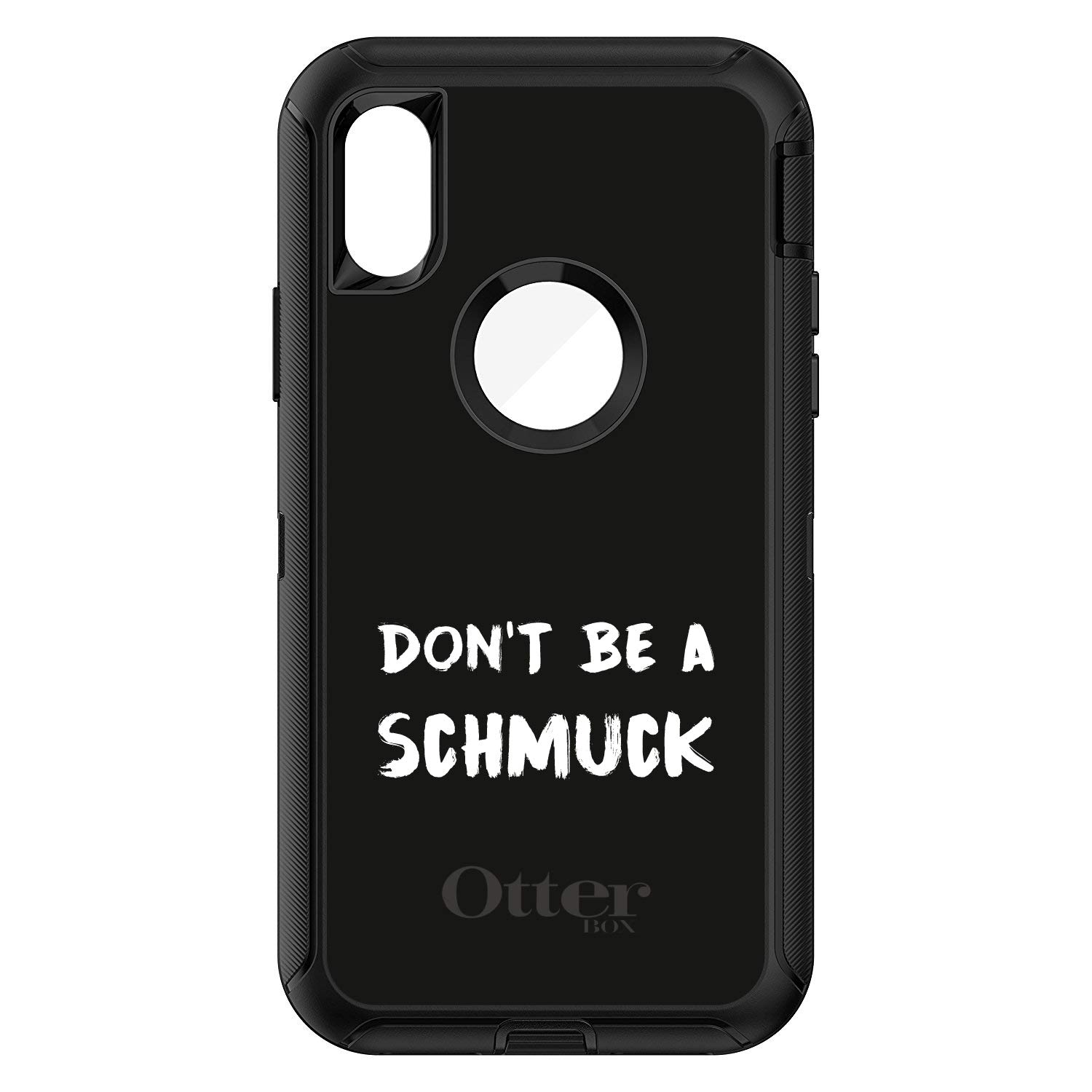 Premium iPhone Xs Max Case (6.5 Inch) - Rugged Protective Cover with Shock Absorption | Durable Replacement for OtterBox Defender | Black & White Design | Perfect for Outdoor Activities, Work & Daily Use