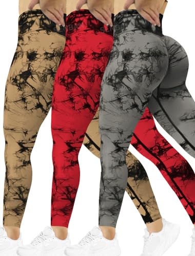 3 Pack Black Red Brown