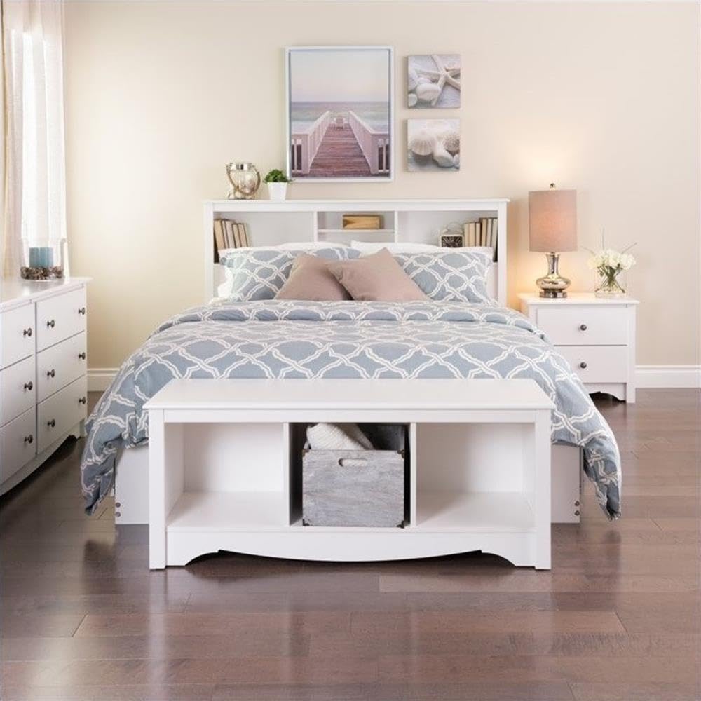 Home Square 2-Piece White Nightstand Set with 2 Drawers - Perfect for Bedroom Furniture, Guest Room, or Small Space Storage