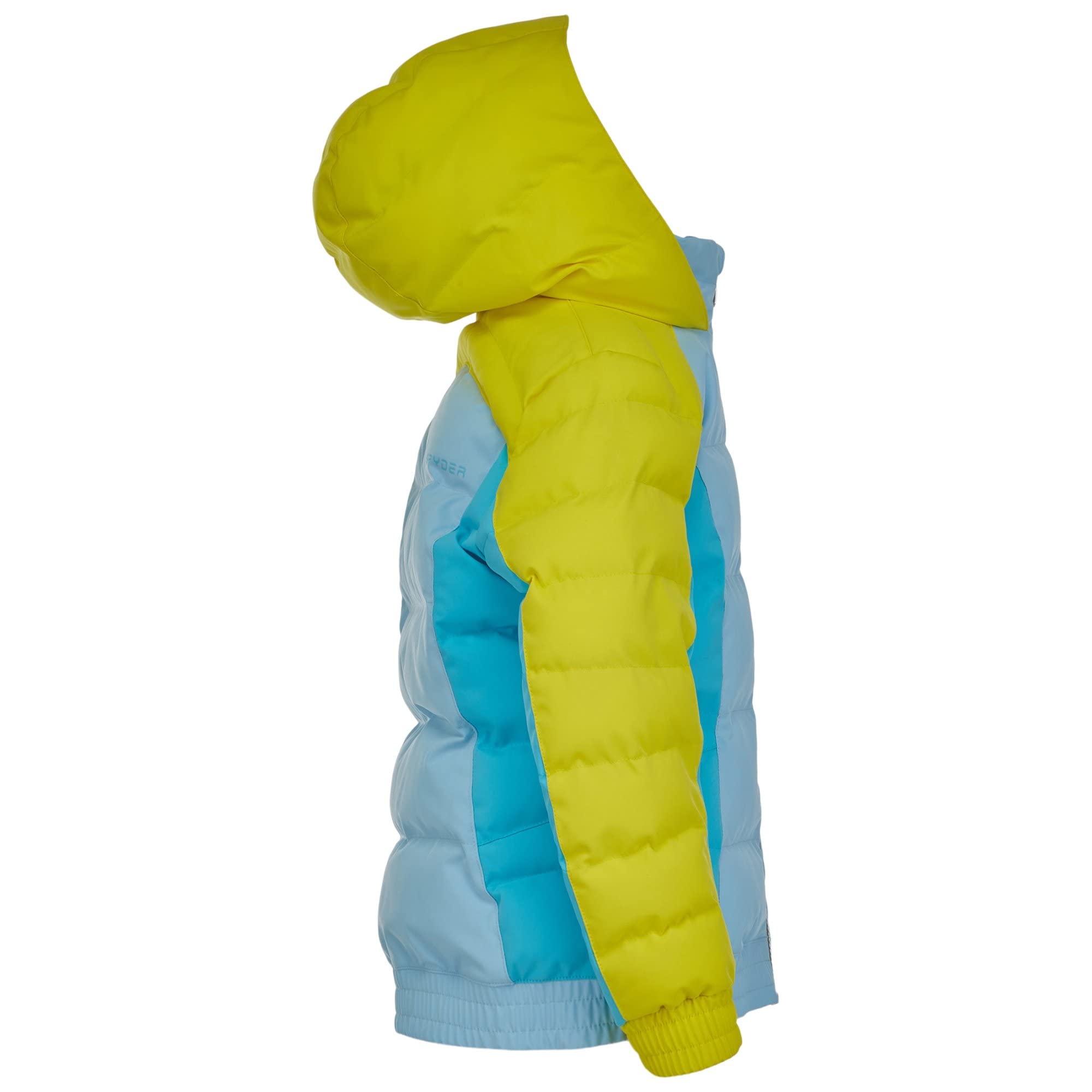 Spyder Girl's Bitsy Atlas Synthetic Down Jacket for Toddler & Little Kids - Lightweight Winter Coat, Water-Resistant, Warm Puffer Jacket in Frost Blue - Perfect for Outdoor Play, Snow Days & Cold Weather Activities