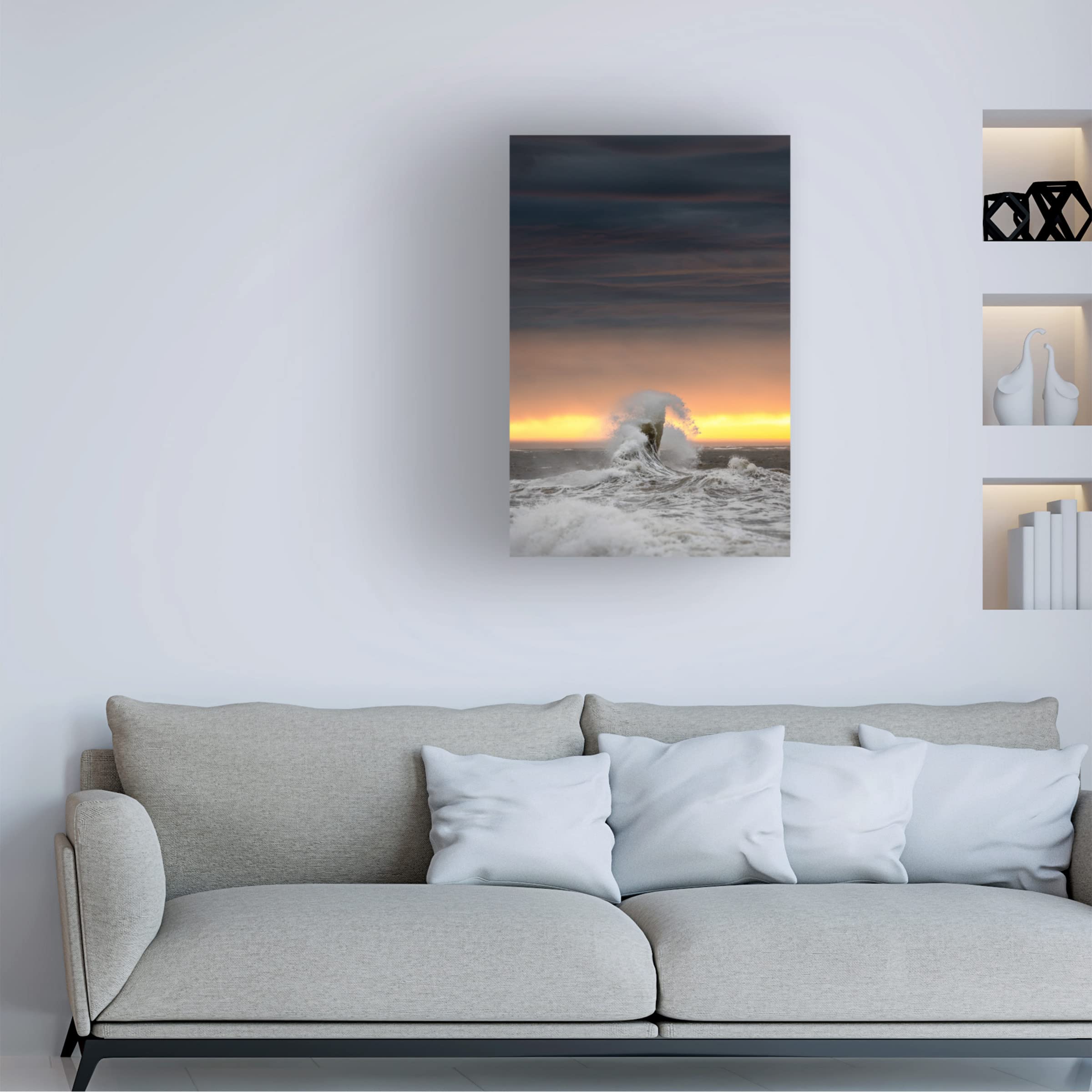 Trademark Fine Art 'Alone' Canvas Wall Art Print by Mathieu Rivrin - Modern Home Decor for Living Room, Bedroom & Office