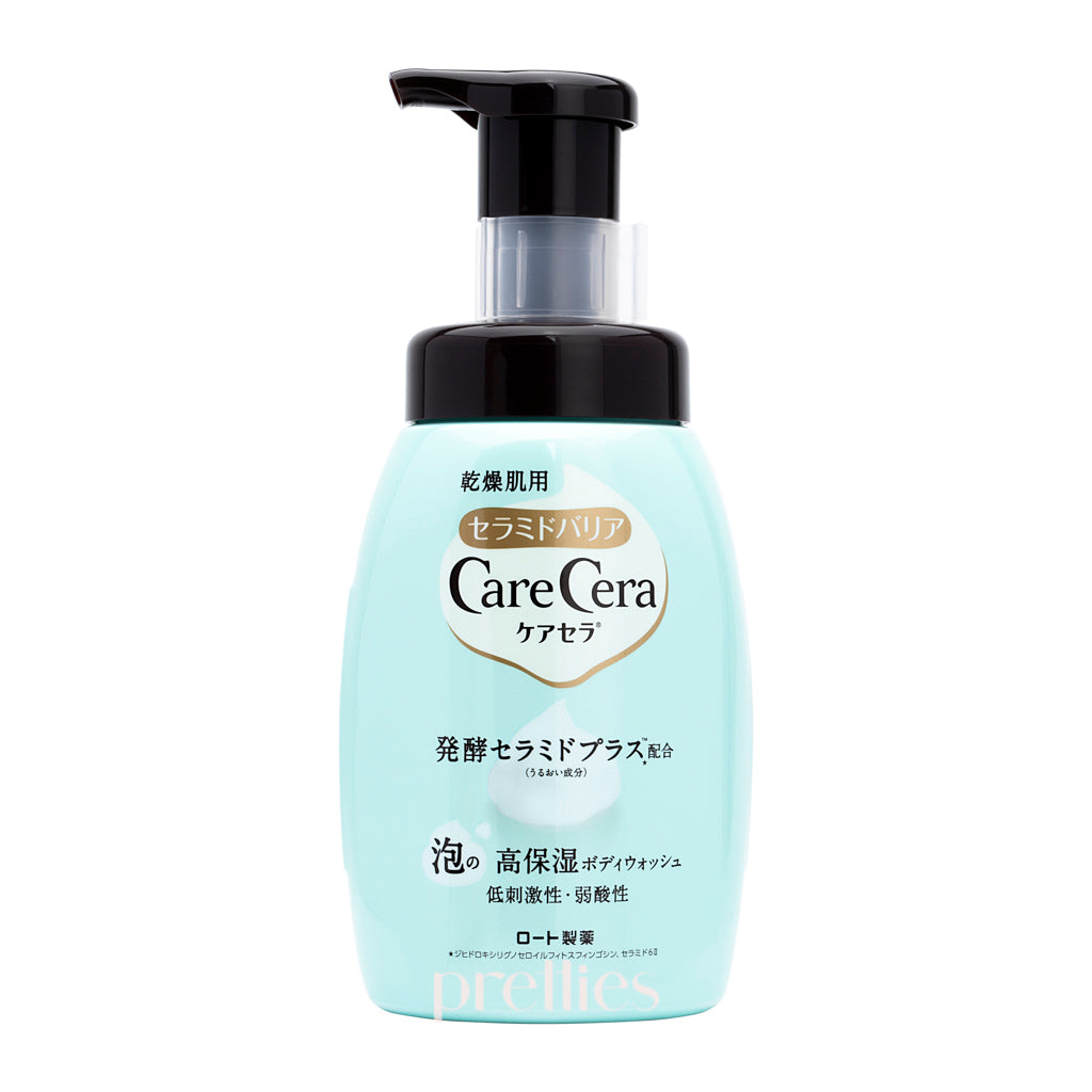 ROHTO Care Cera Moisturizing Bubble Shower Wash 450ml - Hydrating & Gentle Cleanser for Dry & Sensitive Skin - Perfect for Daily Shower & Bath Routine