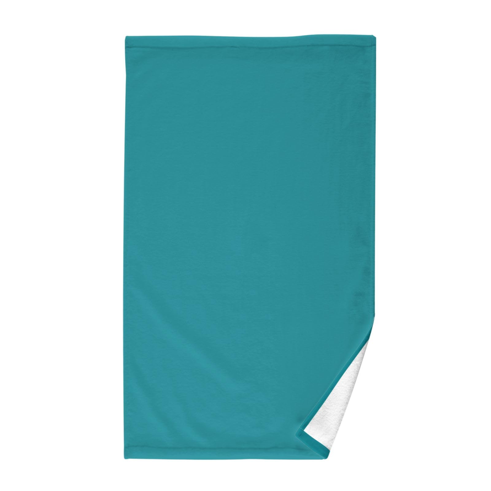 GAIGEO Soft Thick Peacock Blue Face Towel - Vibrant Printed Wash Cloth for Facial Cleansing | Perfect for Home, Spa & Swimming Pool Use