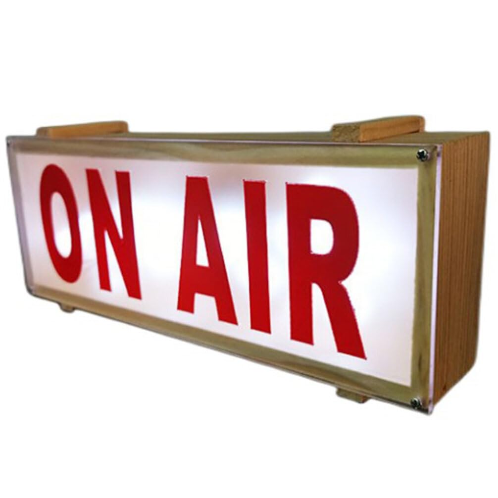 Uonlytech LED Letter Sign - Battery Powered On Air Light for Home Studio & Recording - Perfect for Podcasting, Live Streaming, and Video Recording