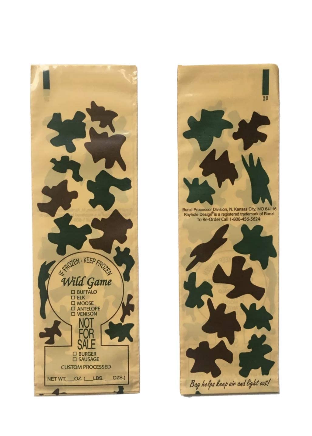 Premium Wild Game Freezer Bags - 2 lb Capacity (1000 Count Box) - Heavy Duty Vacuum Seal Bags for Meat Storage, Hunting & Fishing Trips