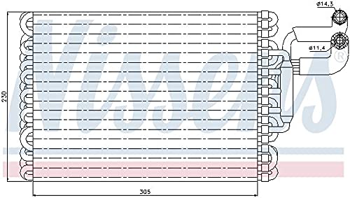 Nissens 92059 Air Conditioning Evaporator Core - Premium Replacement Part for Car AC Systems | Perfect for Summer Cooling & Vehicle Maintenance