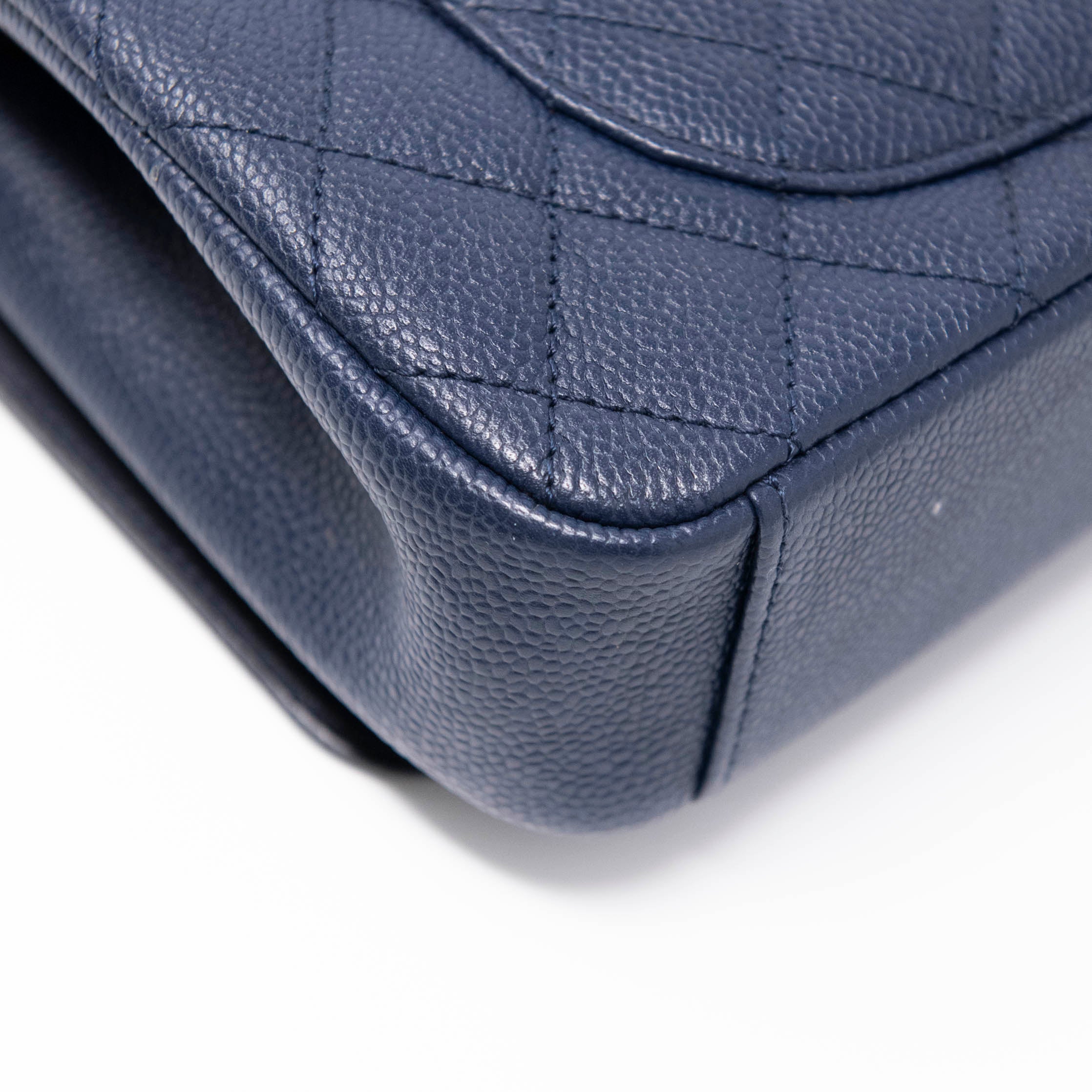 Chanel Navy Blue Medium Filigree Flap Bag - Luxury Designer Crossbody Purse for Women | Perfect for Date Night, Parties & Special Occasions