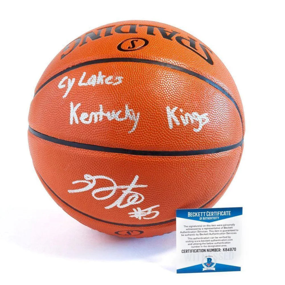 Authentic De'Aaron Fox Sacramento Kings Signed NBA Basketball with COA - Perfect for Collectors, Fans, and Sports Memorabilia Enthusiasts