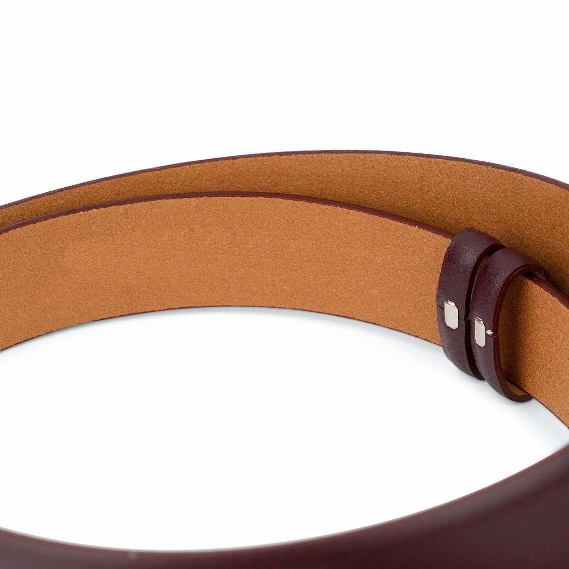 Genuine Burgundy Leather Belt Replacement Strap - 35mm Width for Dunhill Men's Belts | Premium Solid Leather | Perfect for Business Attire & Formal Occasions