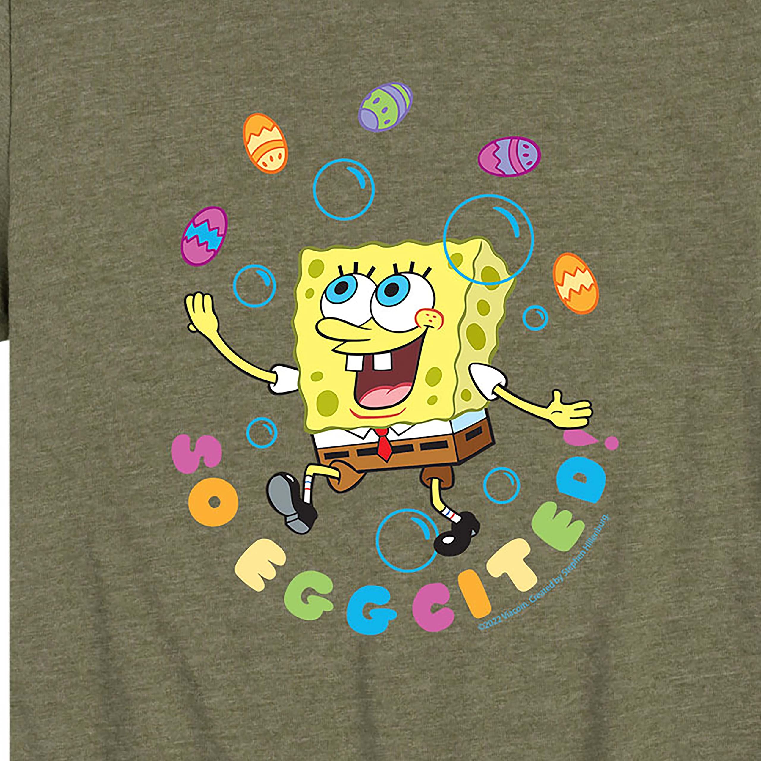 HYBRID APPAREL Spongebob Squarepants Easter T-Shirt for Toddlers & Kids - Soft Cotton Short Sleeve Graphic Tee - Perfect for Easter Celebrations, School, and Playtime