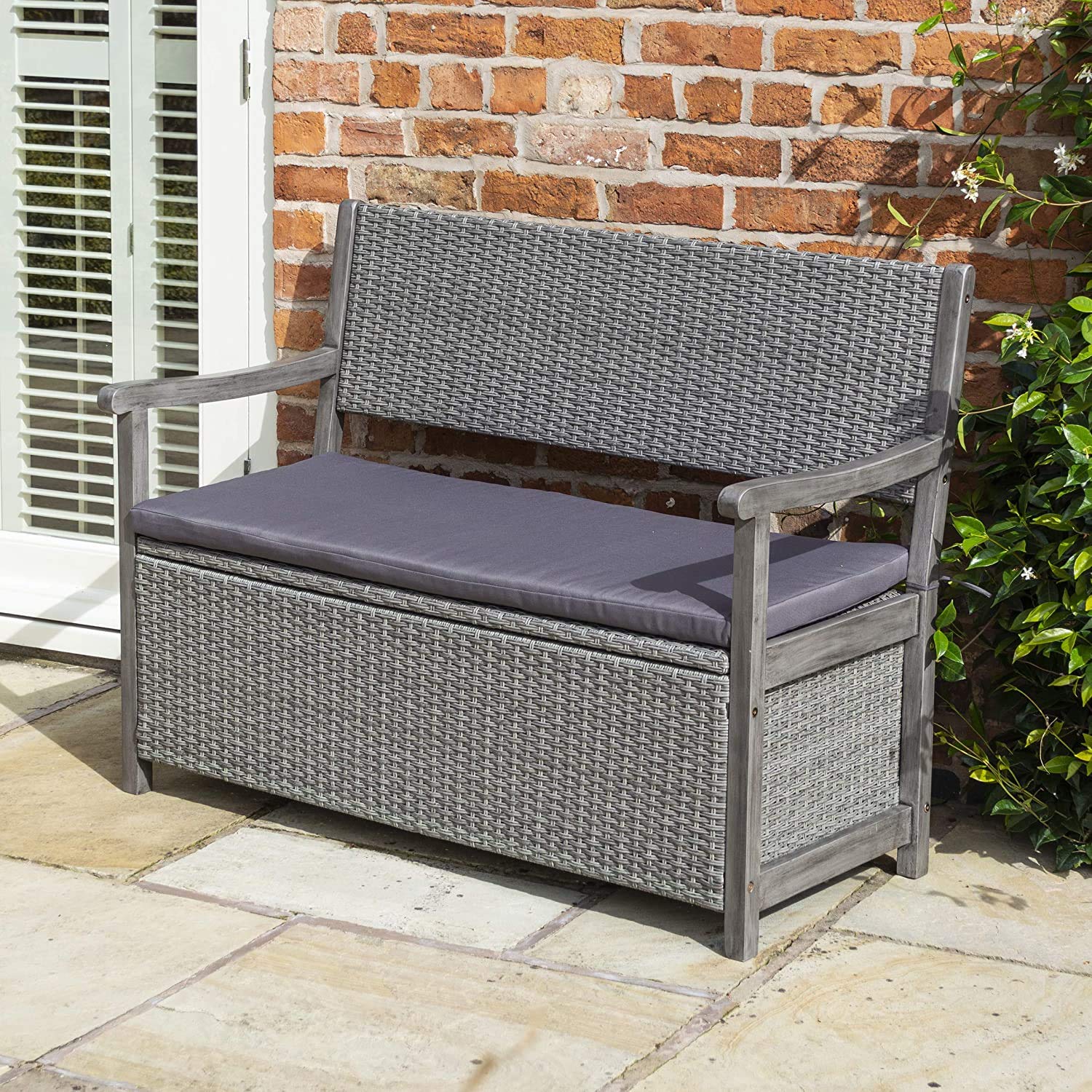 Waterproof Outdoor/Indoor Bench Cushion with Ties - Non-Slip Patio Swing, Piano & Sofa Seat Pad for Home, Garden & Deck Comfort