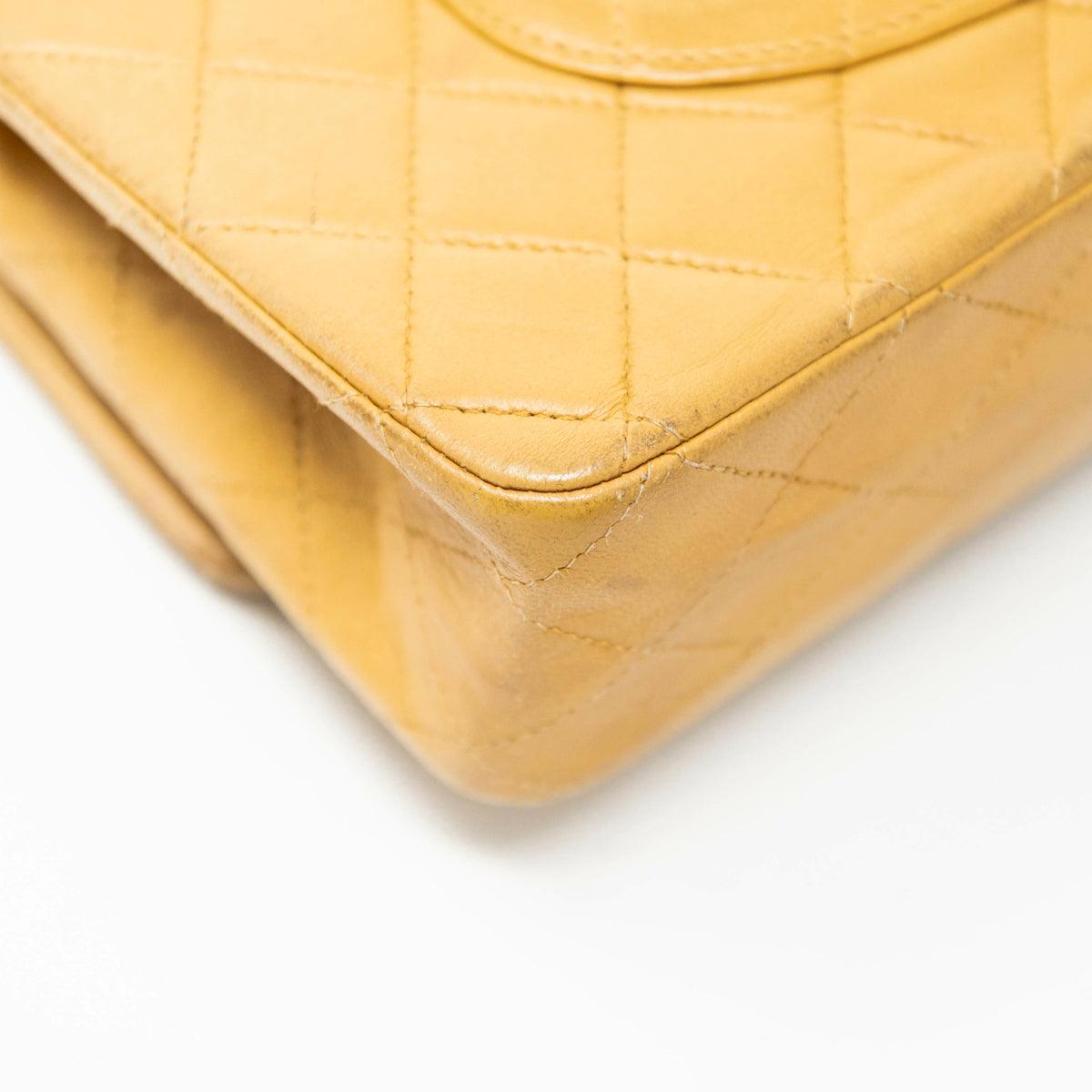 Chanel Beige Medium Vintage Classic Flap Bag - Timeless Luxury Handbag for Women | Perfect for Evening Events, Date Nights & Special Occasions