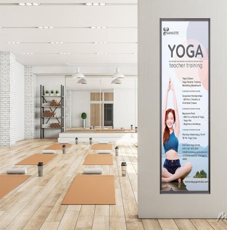 24x96 Large Poster Frame - Wide Face Display Swing Frame for Wall Art, Photos, and Signs - Perfect for Home, Office, and Event Decorations