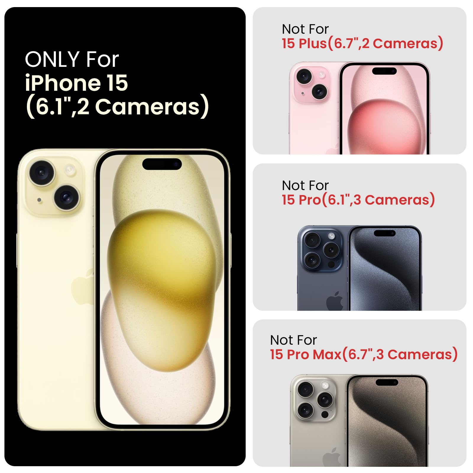 FireNova Premium Silicone iPhone 15 Case (6.1