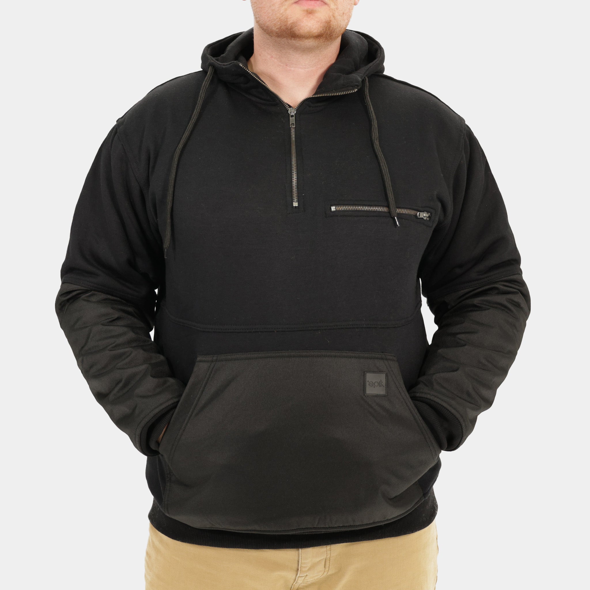 Peak Pro Quarter Zip Hoodie for Men & Women - Lightweight Fleece Pullover with Zipper - Perfect for Hiking, Running & Outdoor Activities